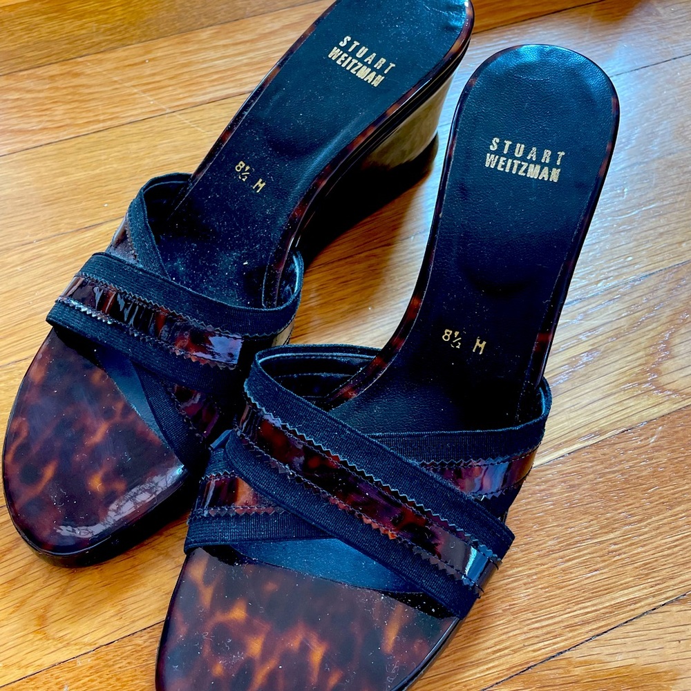 New Stuart weitzman tortoise wedges 8.5